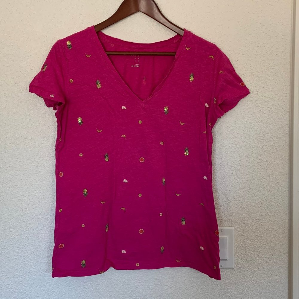 L Pink Fruitopia Shirt